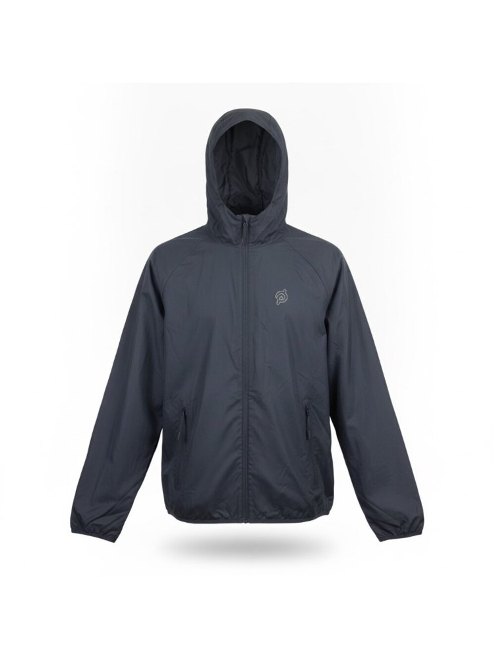 Peloton Mens Black Hooded Lightweight Windbreaker Jacket Size M